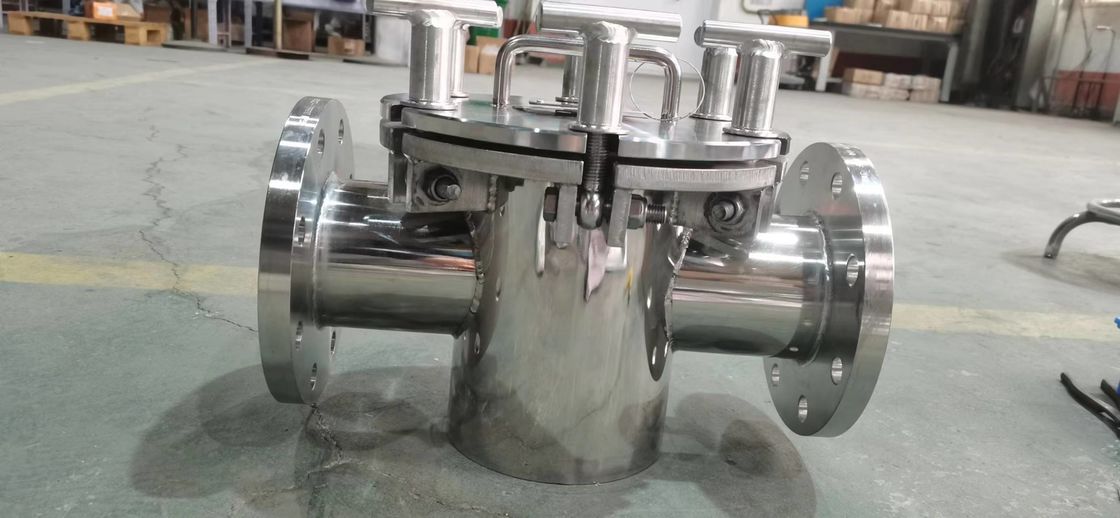 液体パイプラインタイプ 恒久磁石分離機 鉄分離機 304SS 316SS Tiシェル